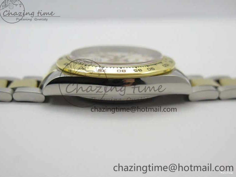 MiroTime 0420 Daytona 116503 SS YG Noob 1:1 Best Edition 904L SS Case and Bracelet White Dial SA4130 V WellDesigned 3176